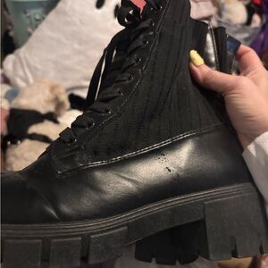 Black Combat Style Boots!